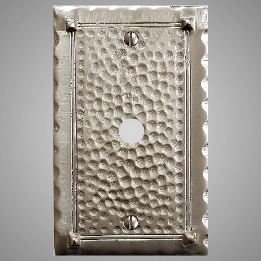 1 Coaxial Cable Wall Plate - Hammered Design