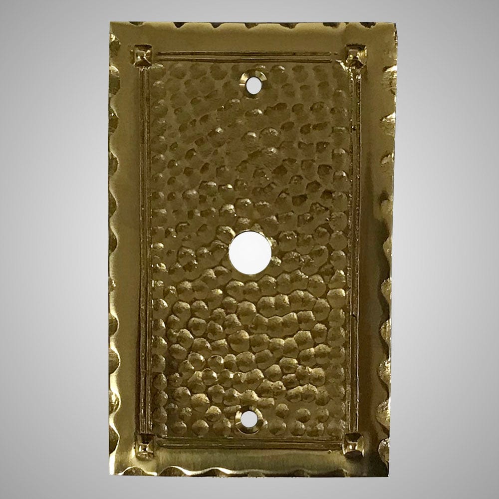 1 Coaxial Cable Wall Plate - Hammered Design