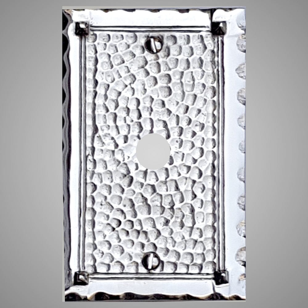1 Coaxial Cable Wall Plate - Hammered Design