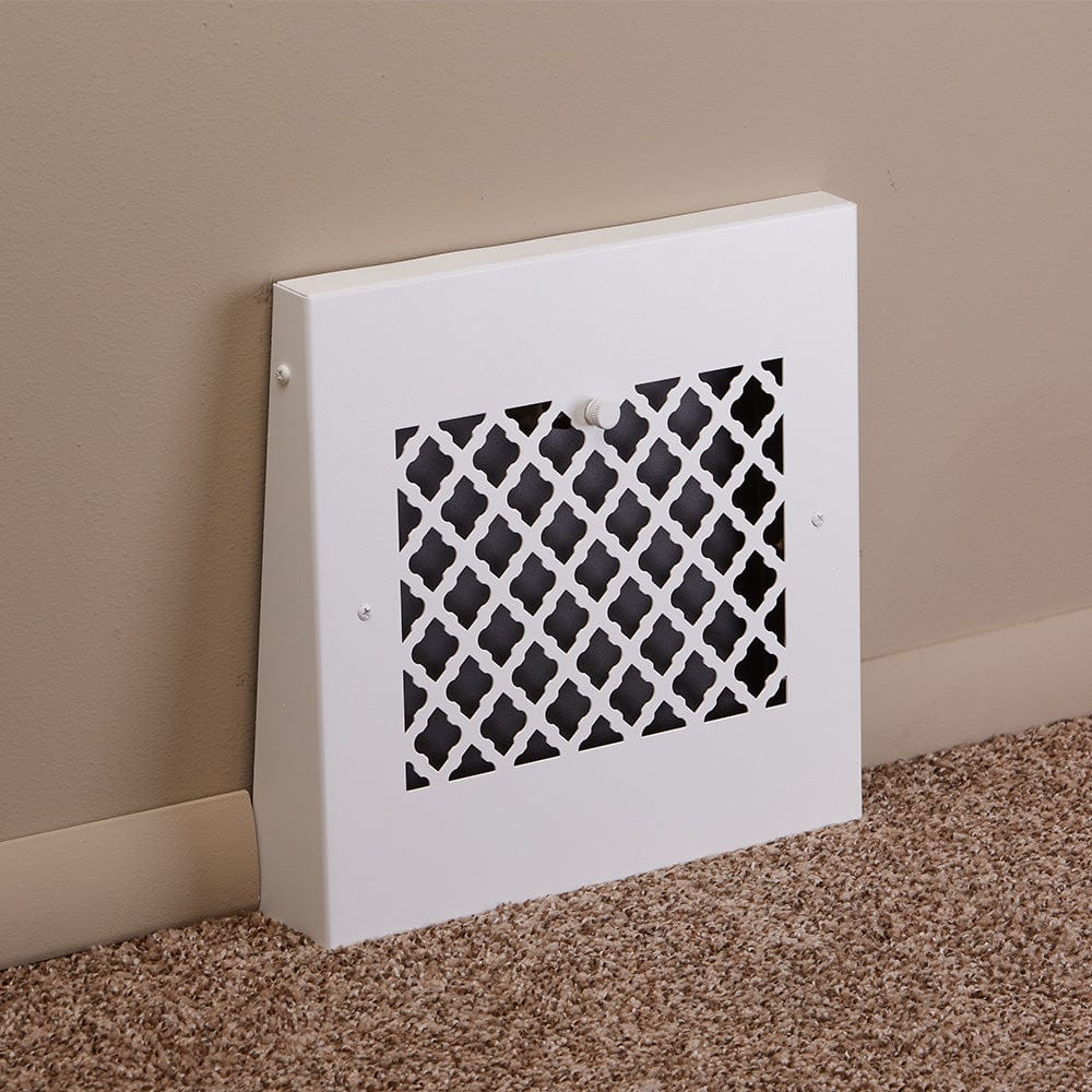 13" Solid Steel Tuscan Gravity Baseboard Register