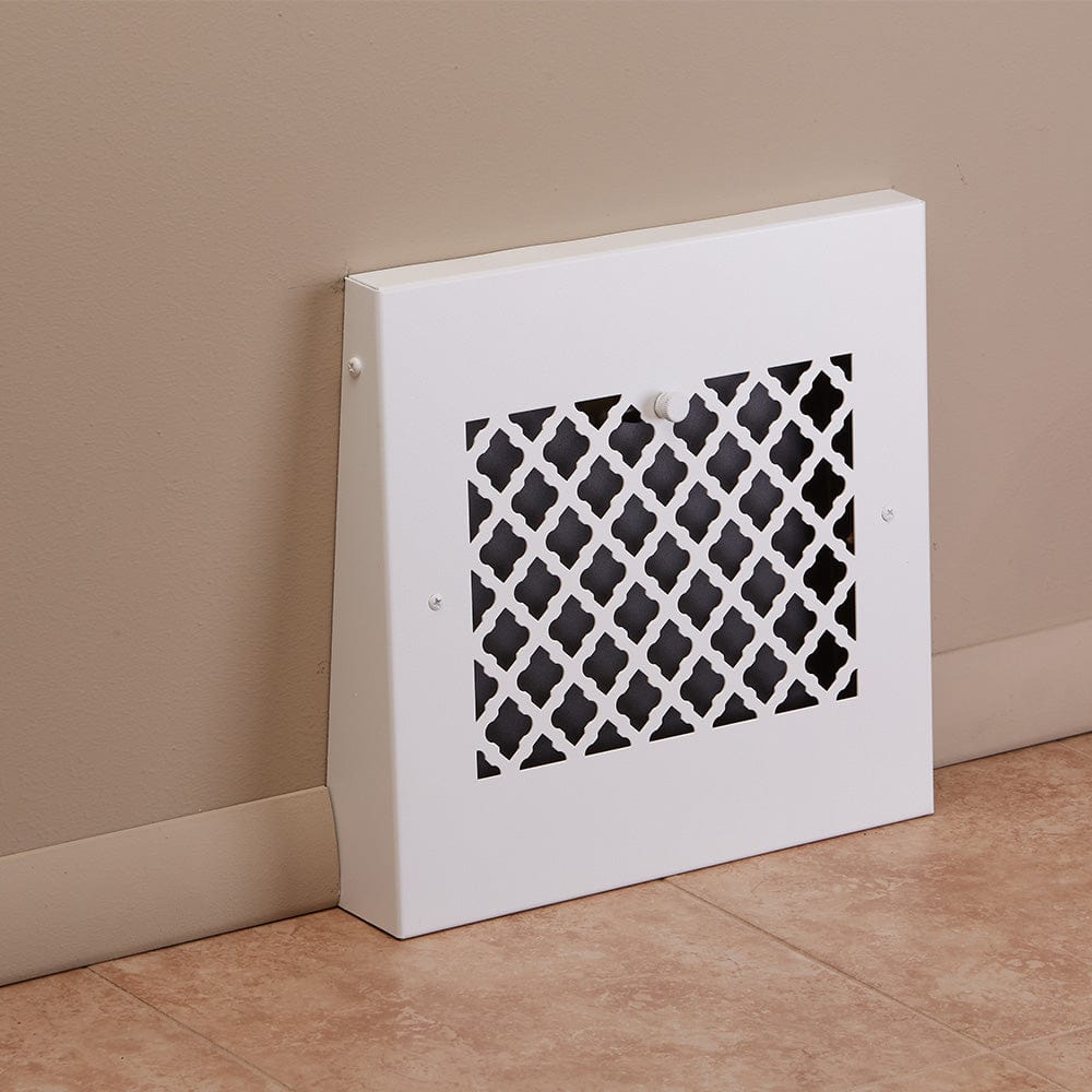 13" Solid Steel Tuscan Gravity Baseboard Register