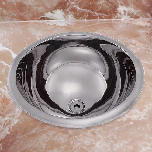 14" Harlan Smooth Polished Nickel-Plated Copper Sink
