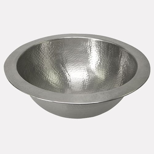 15" Mehan Pewter-Plated Hammered Copper Sink
