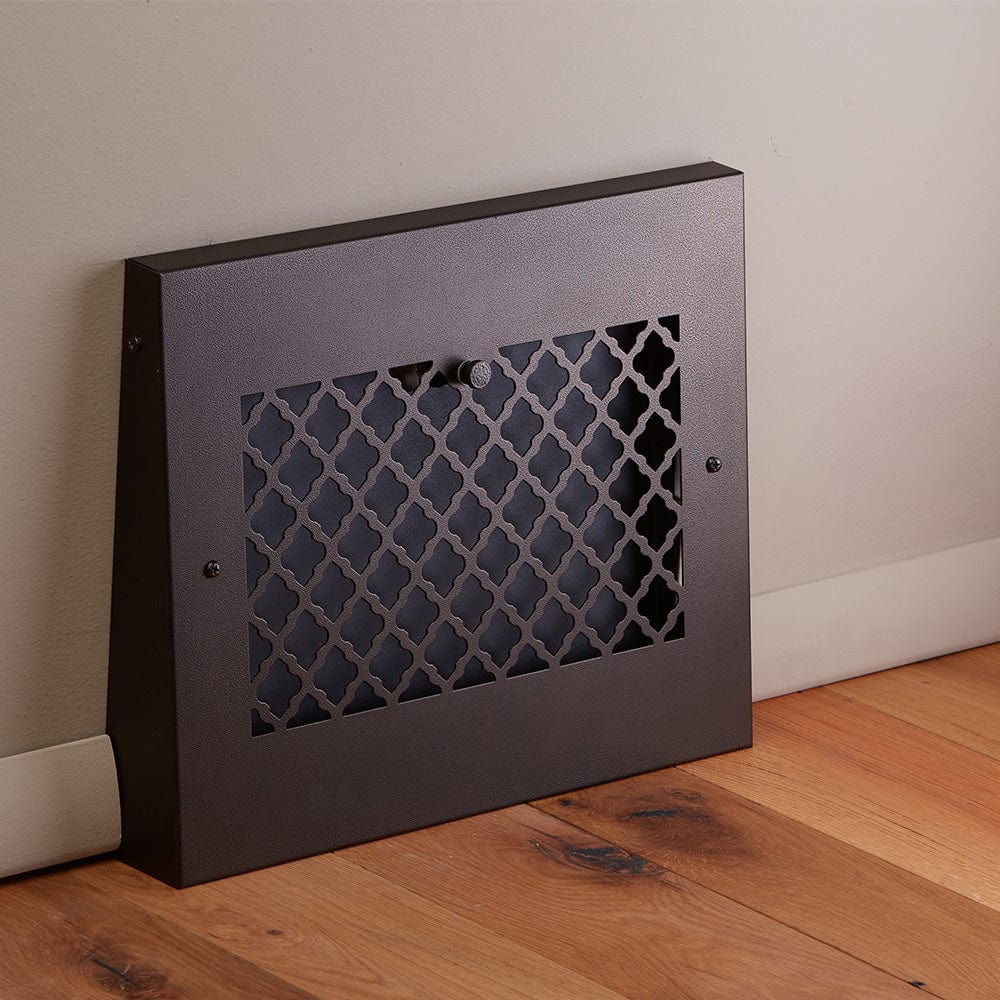 15" Solid Steel Tuscan Gravity Baseboard Register