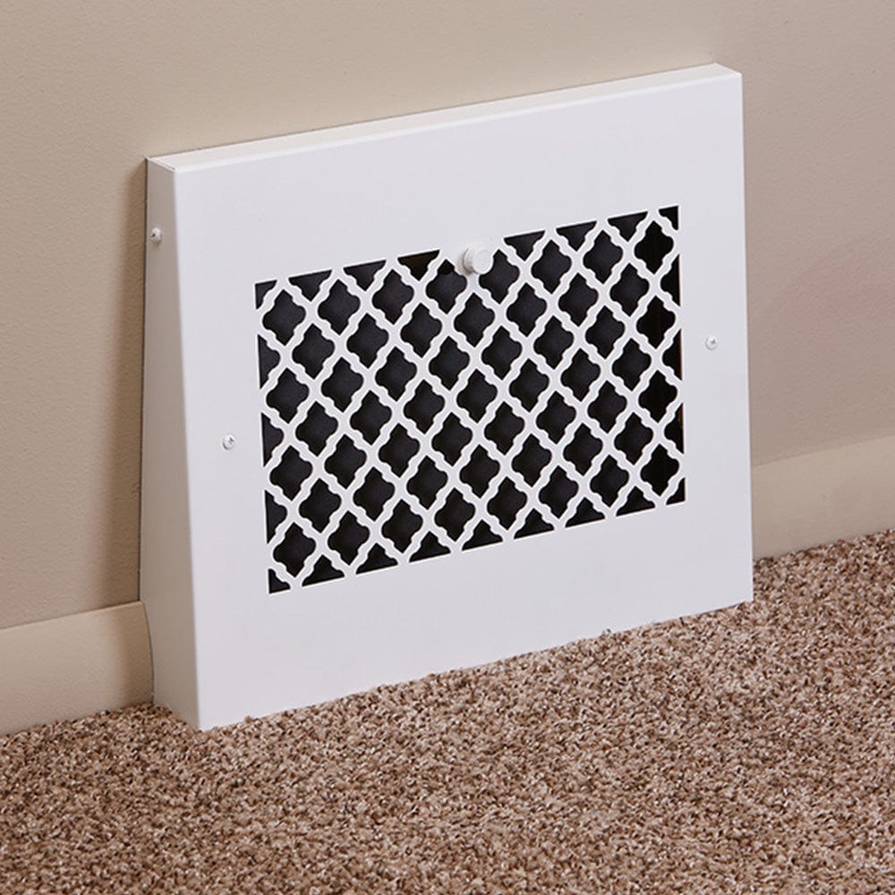 15" Solid Steel Tuscan Gravity Baseboard Register