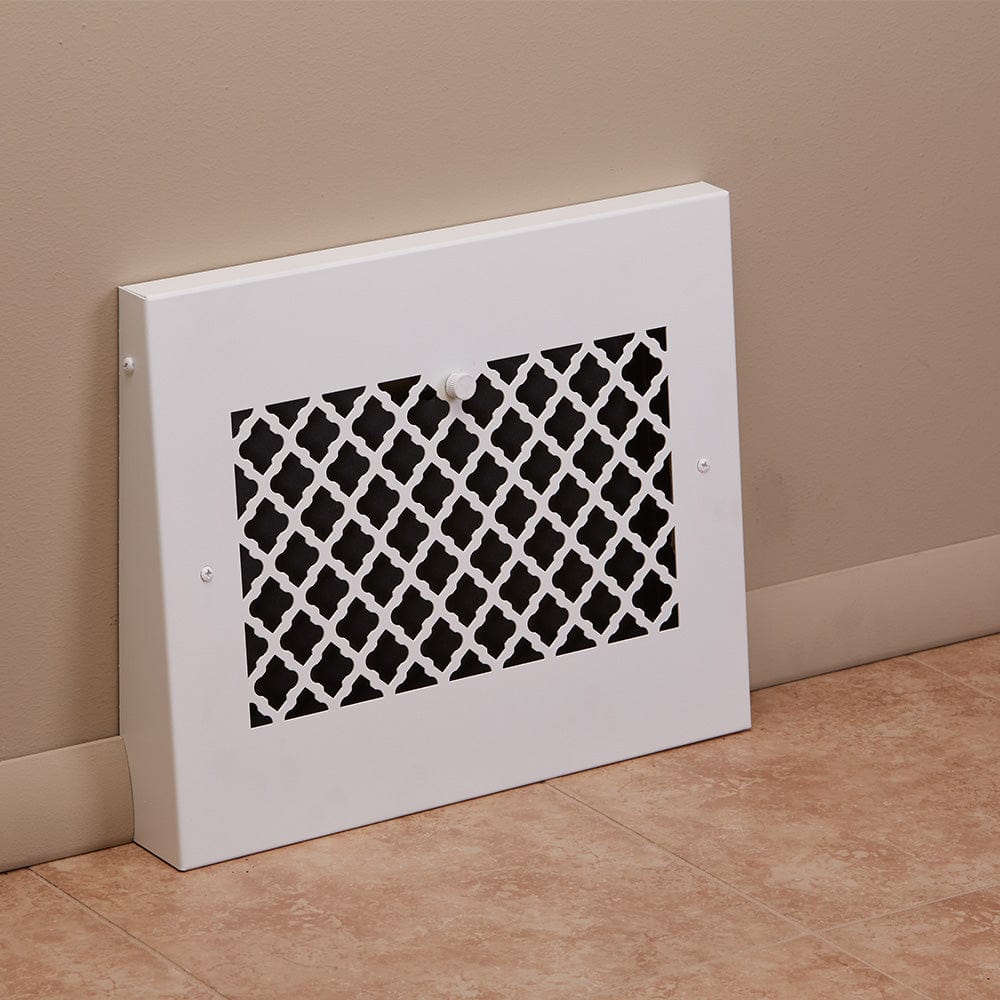 15" Solid Steel Tuscan Gravity Baseboard Register