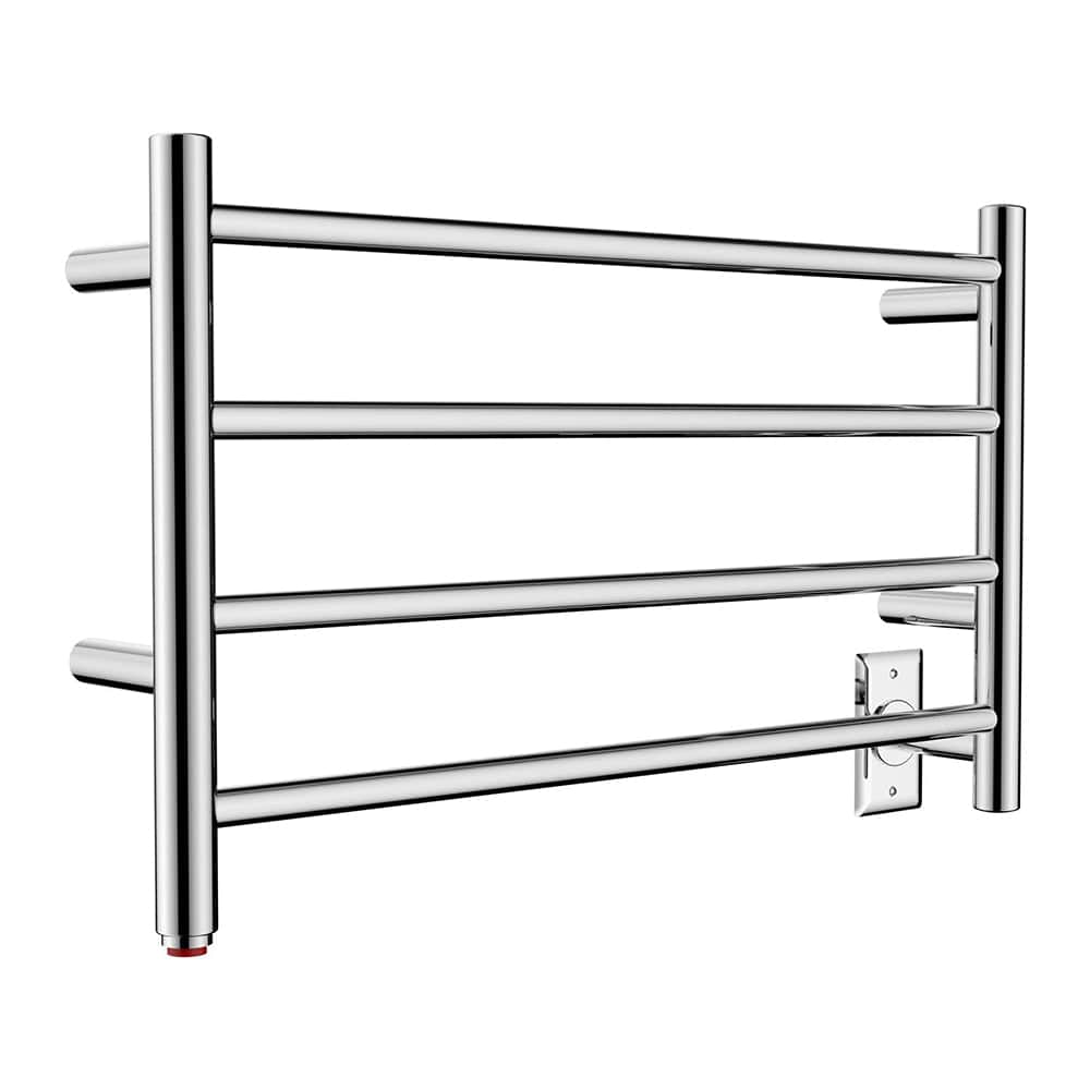 16" Tall 4 Square Bar Hardwired/Plug-in Wall-Mount Towel Warmer