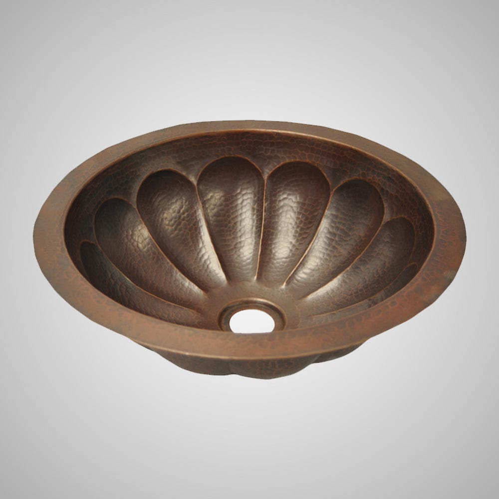 17" Centinela Hammered Copper Drop-In Bath Sink