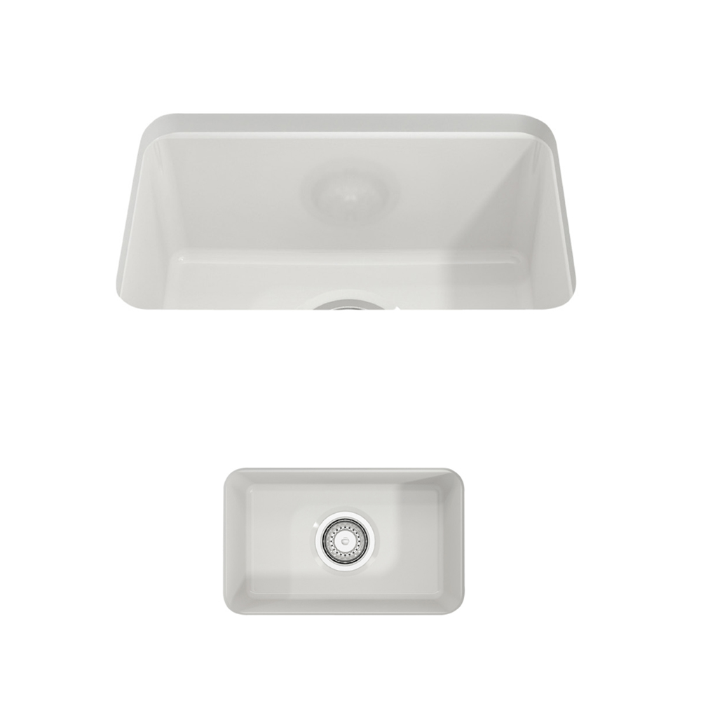 18" Fanhaver Fireclay Single-Bowl Undermount Kitchen Sink