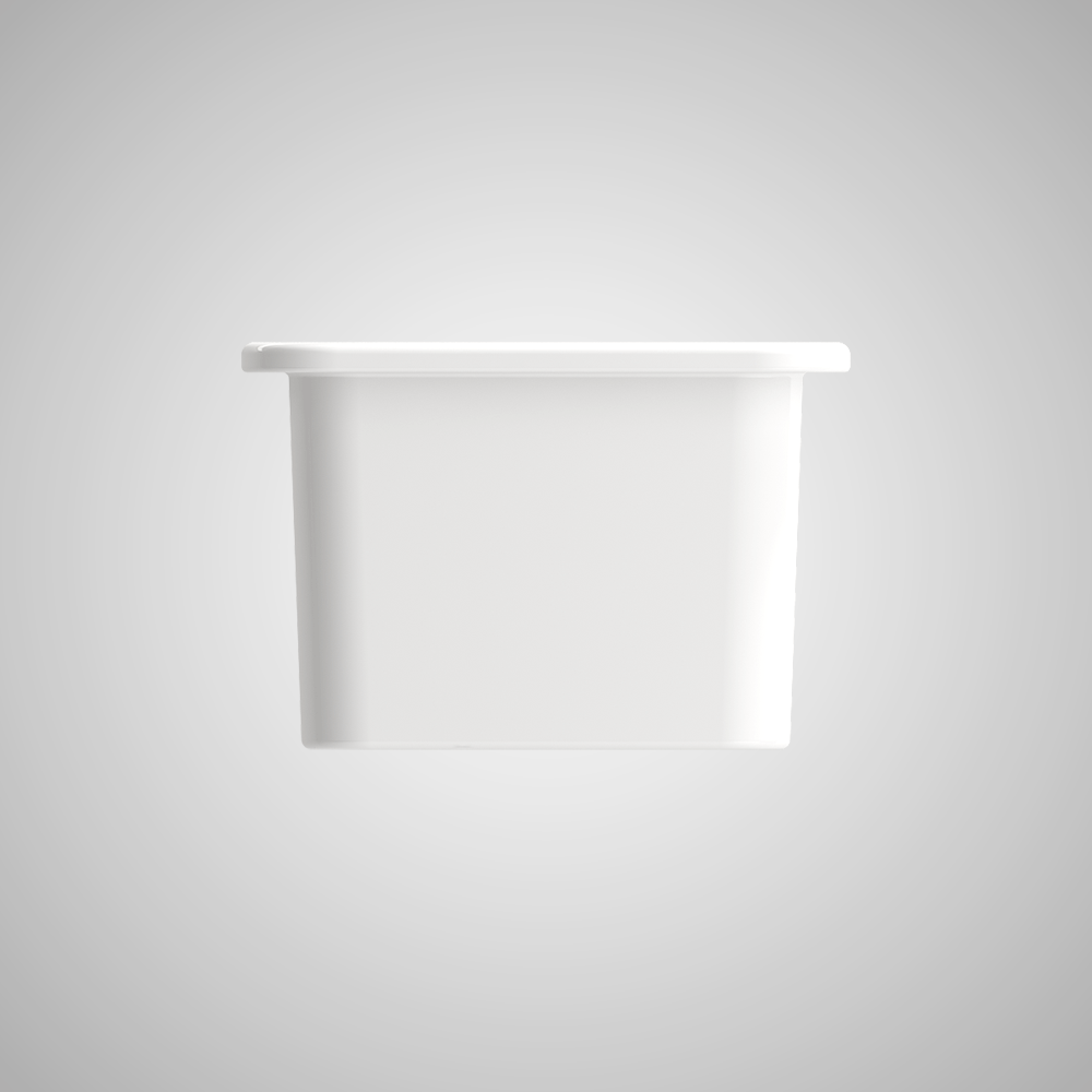 18" Fanhaver Fireclay Single-Bowl Undermount Kitchen Sink