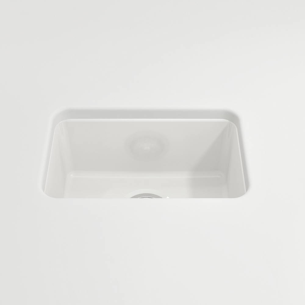 18" Fanhaver Fireclay Single-Bowl Undermount Kitchen Sink
