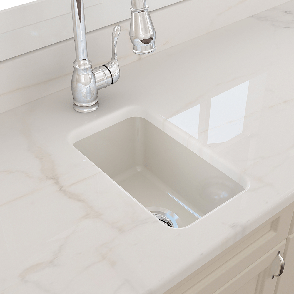 18" Fanhaver Fireclay Single-Bowl Undermount Kitchen Sink