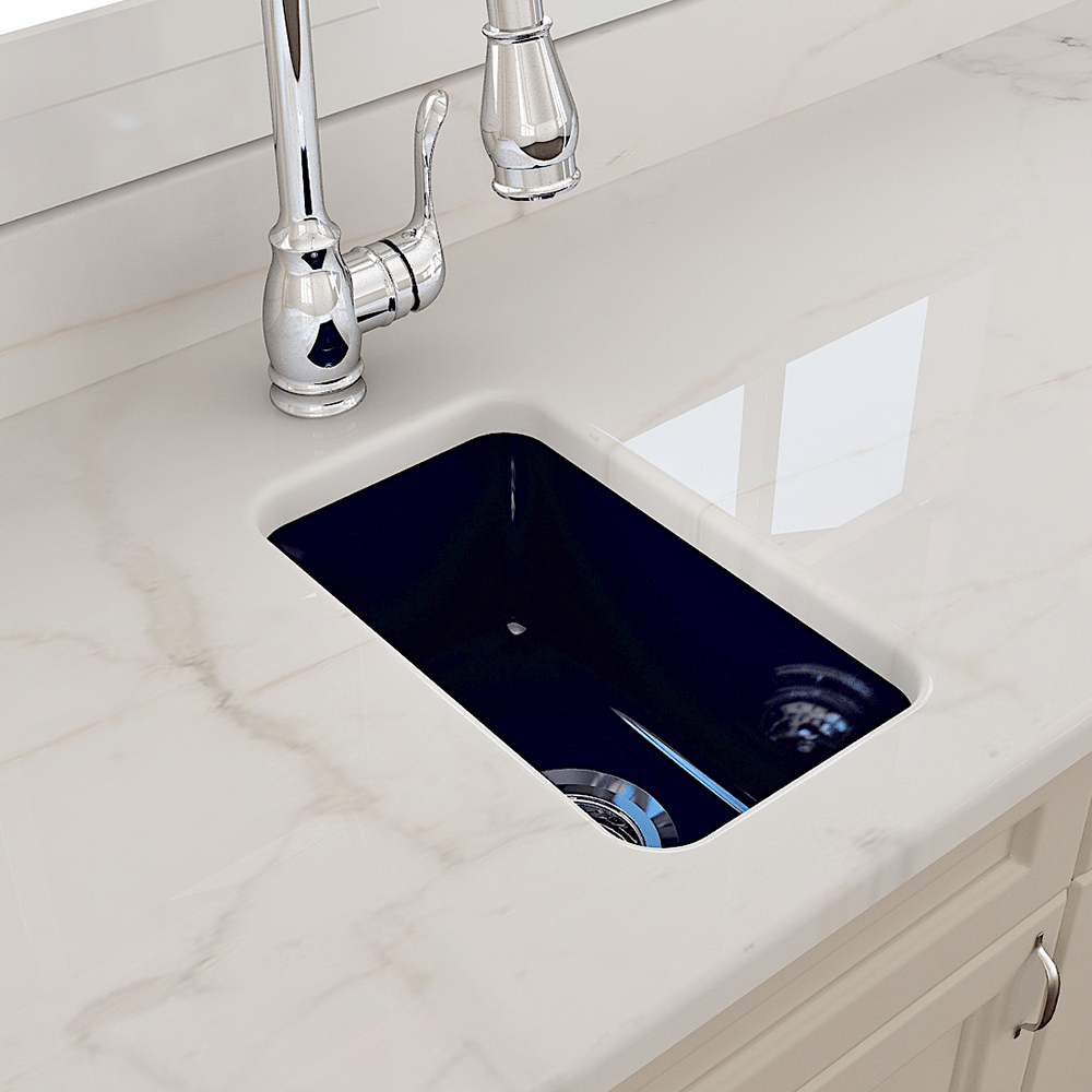 18" Fanhaver Fireclay Single-Bowl Undermount Kitchen Sink