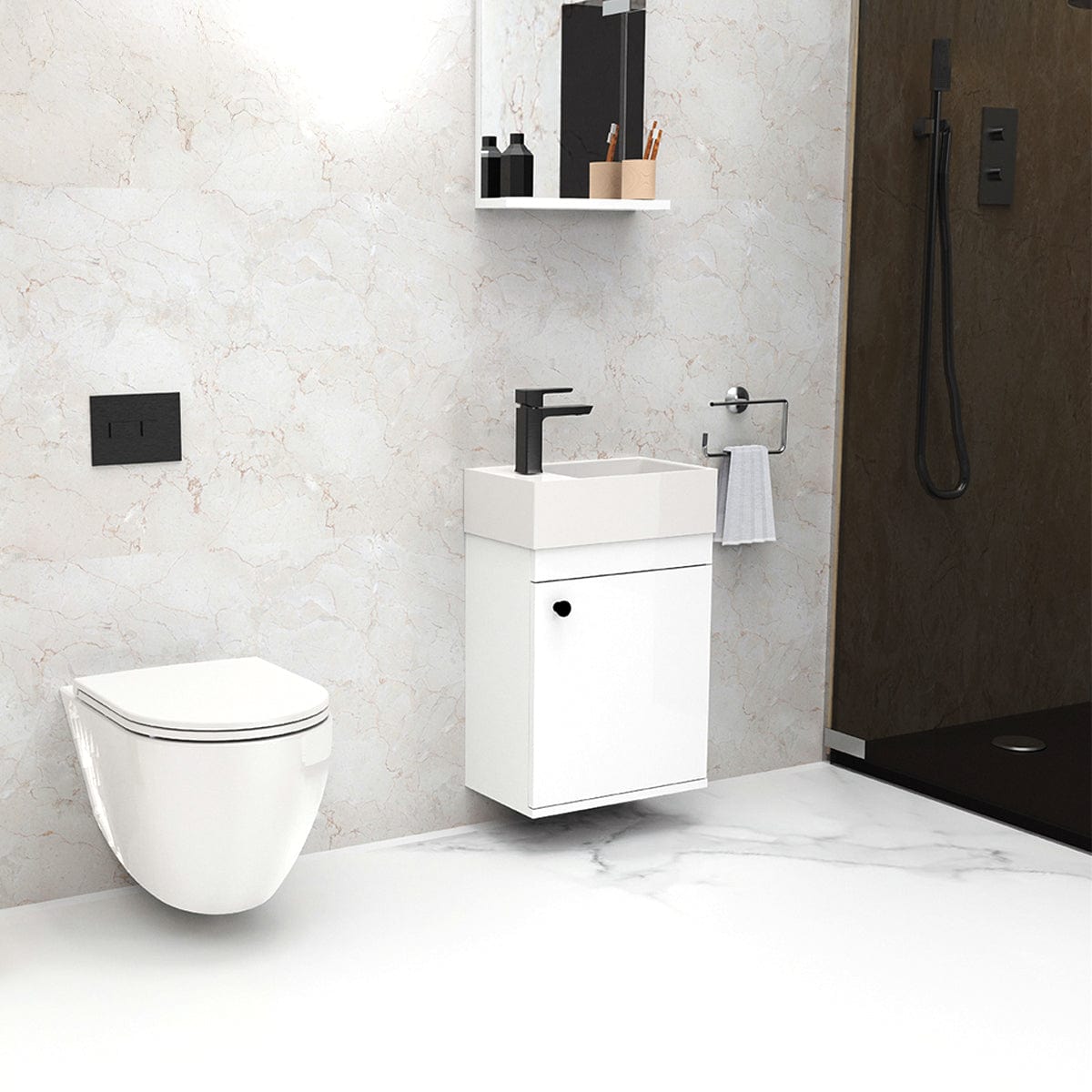 18" Osbourne Wall-Mount Vanity Cabinet with Mirror and Sink