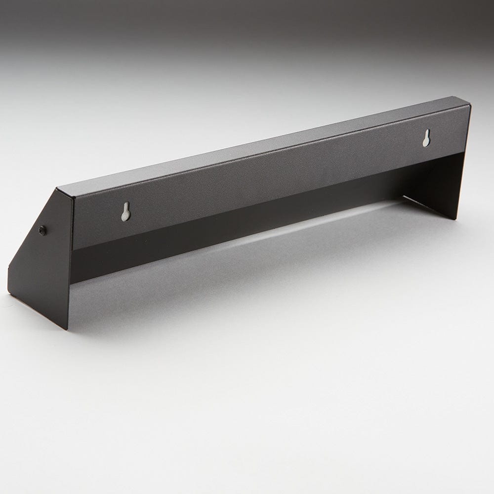 18" Solid Steel Modern Baseboard Register - Matte Black