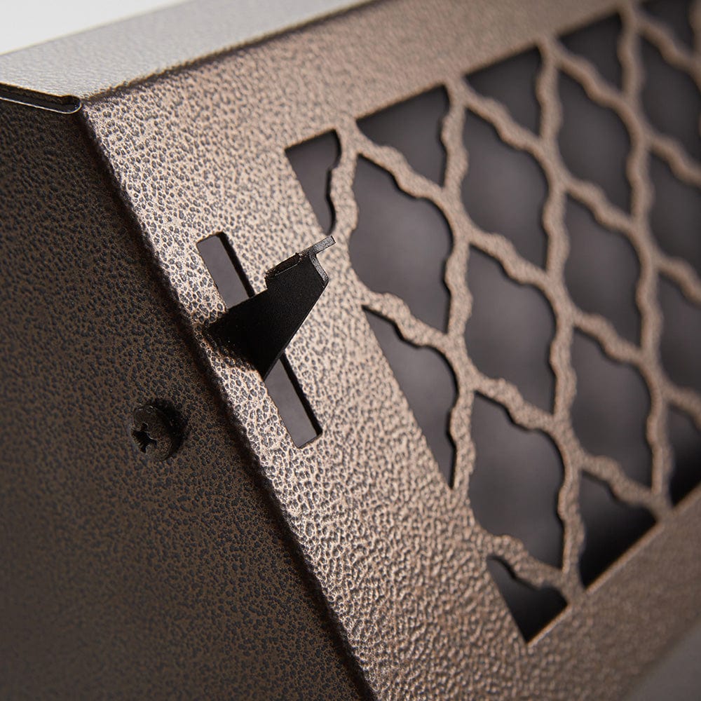 18" Solid Steel Tuscan Baseboard Register