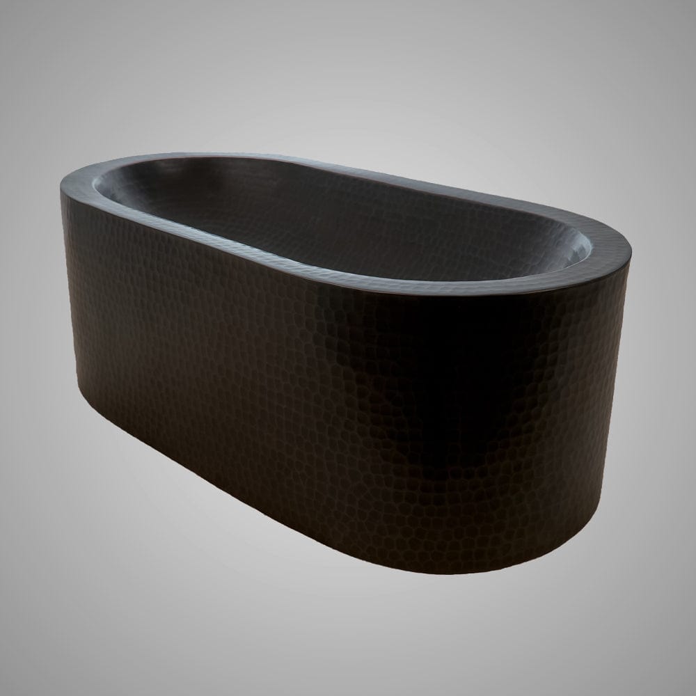 19" Pozos Hammered Copper Vessel Sink