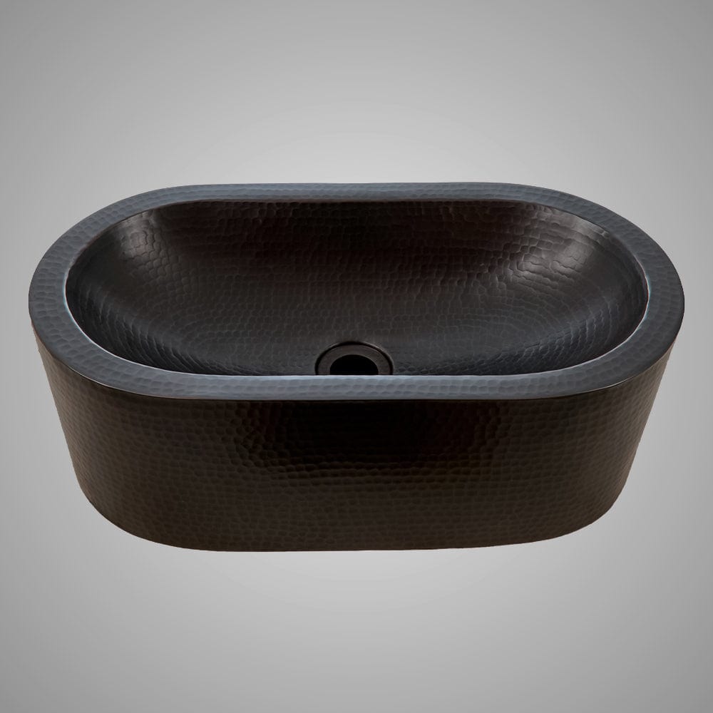 19" Pozos Hammered Copper Vessel Sink