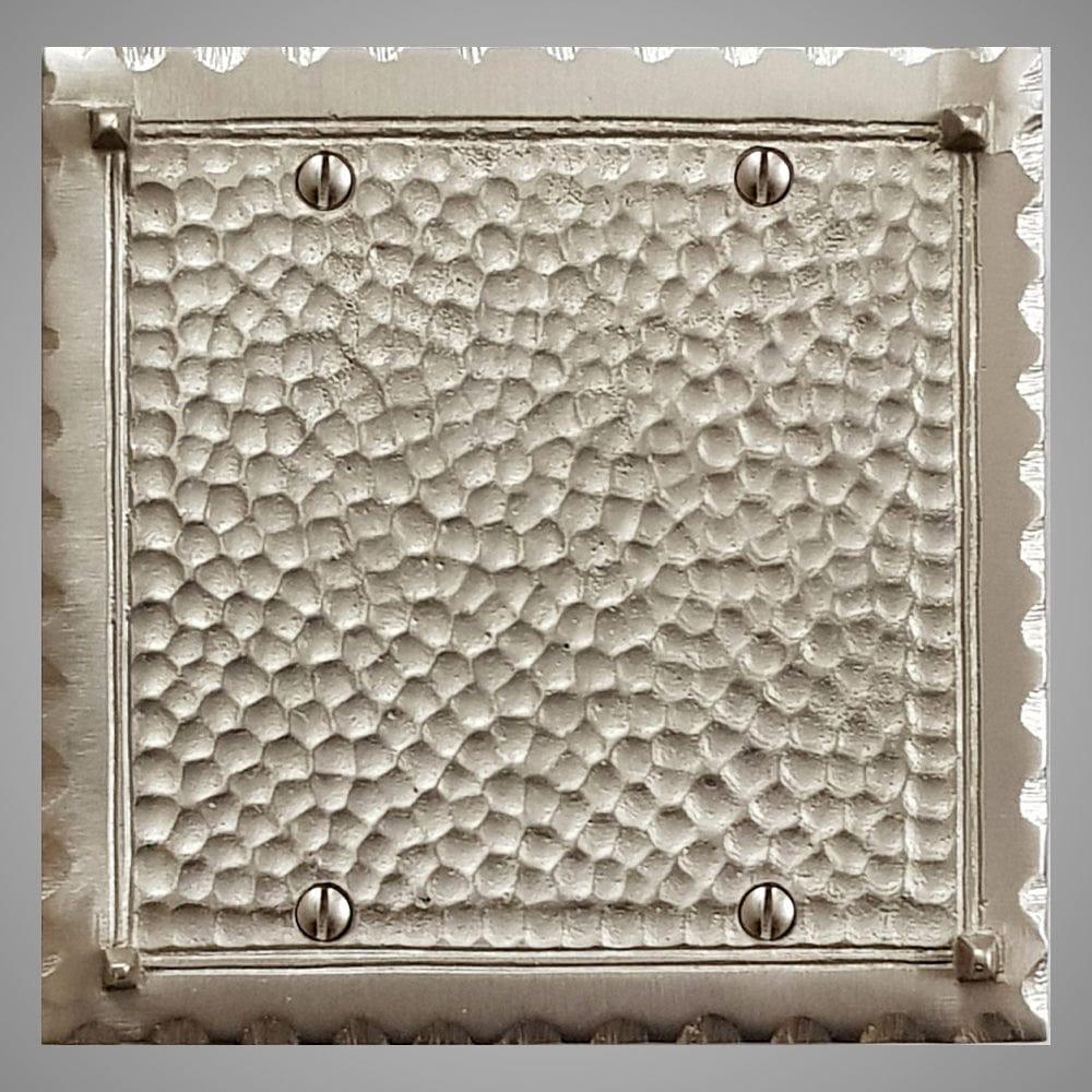2 Blank Wall Plate - Hammered Design