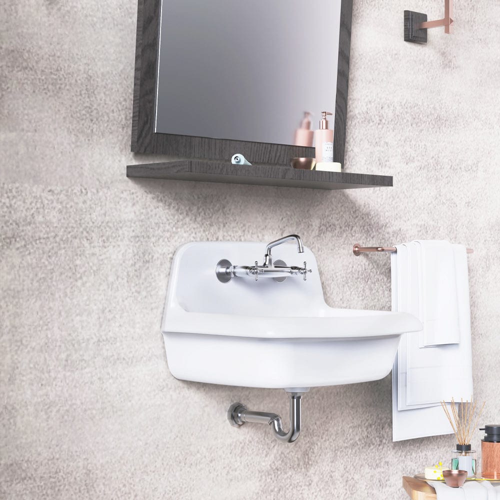 24" Epsey Vitreous China Wall-Mount Bathroom Sink