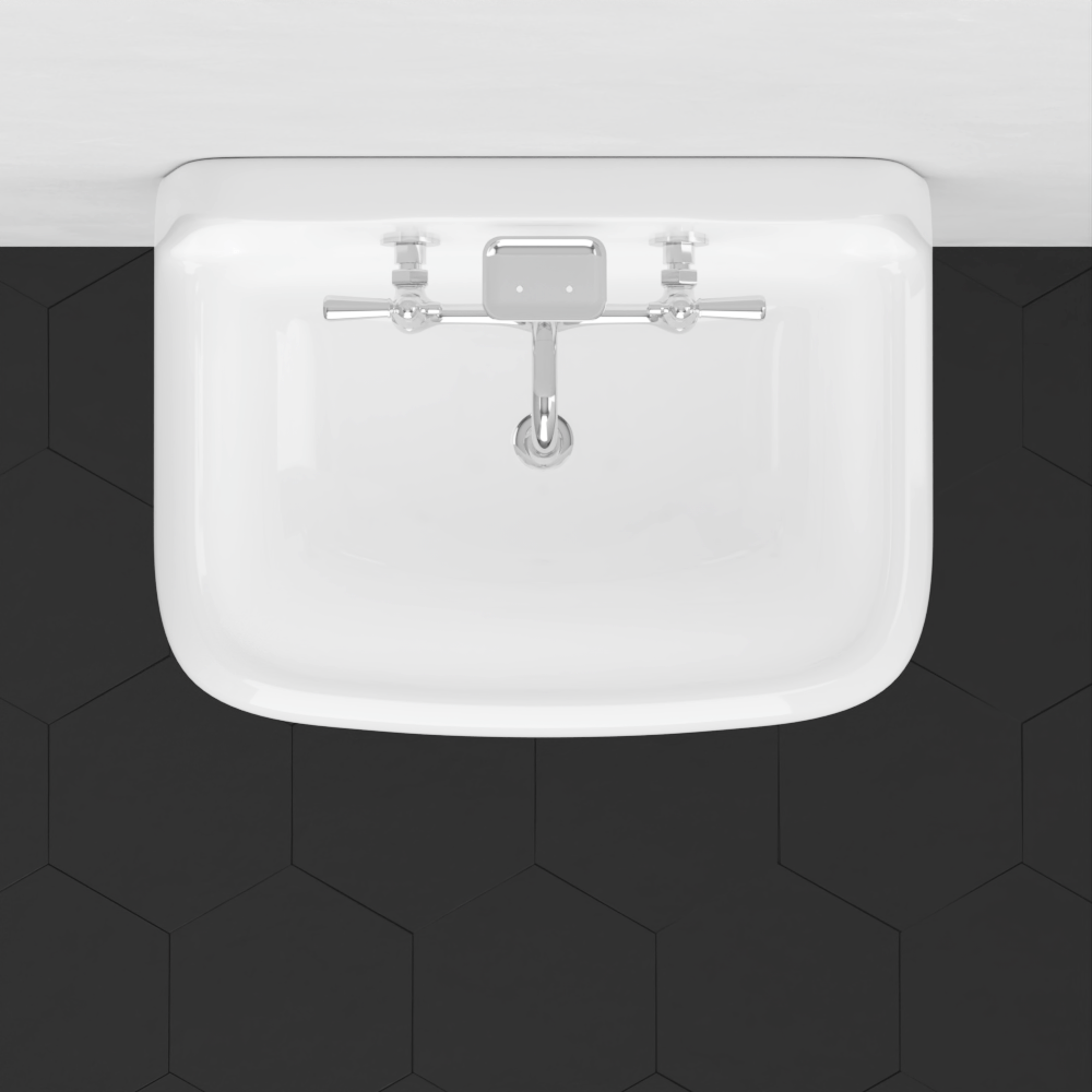 24" Epsey Vitreous China Wall-Mount Bathroom Sink