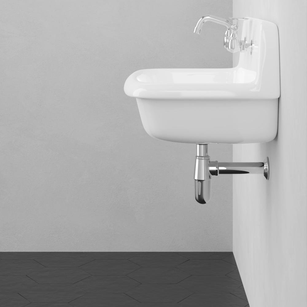 24" Epsey Vitreous China Wall-Mount Bathroom Sink