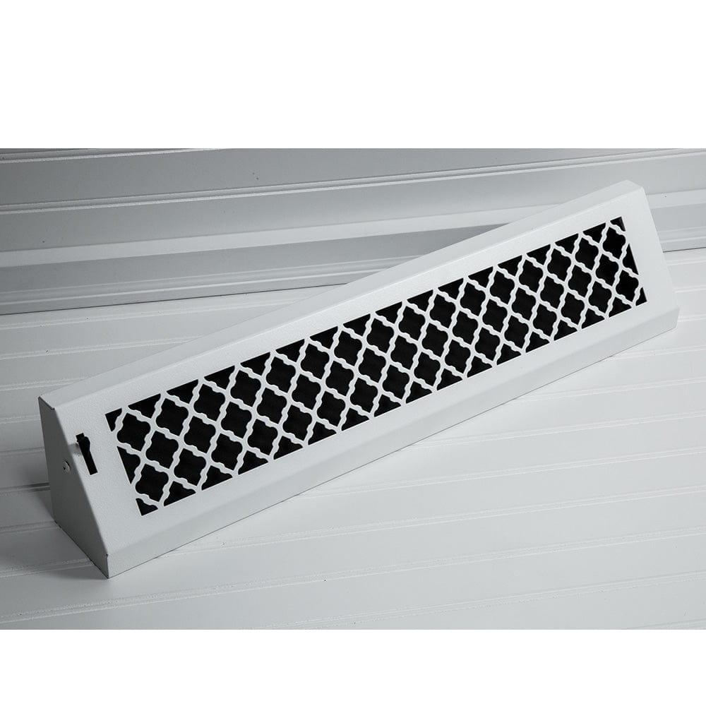 24" Solid Steel Tuscan Baseboard Register