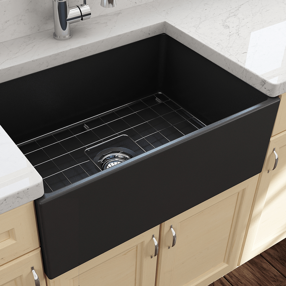 27" Vancovia Fireclay Single-Bowl Farmhouse Sink