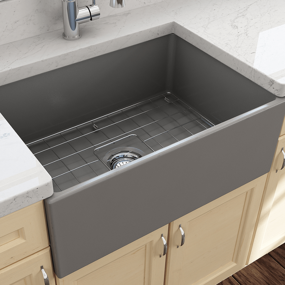 27" Vancovia Fireclay Single-Bowl Farmhouse Sink