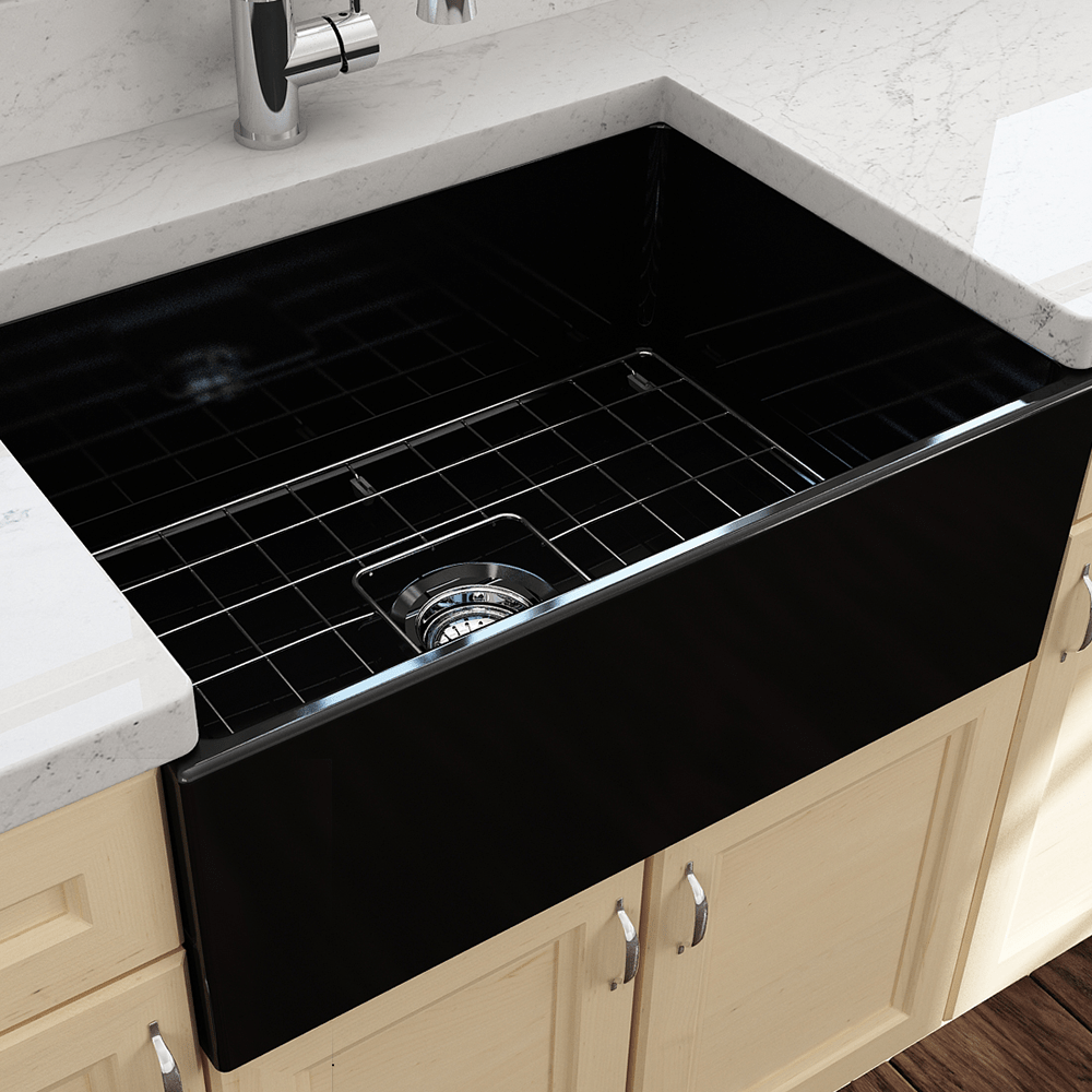 27" Vancovia Fireclay Single-Bowl Farmhouse Sink