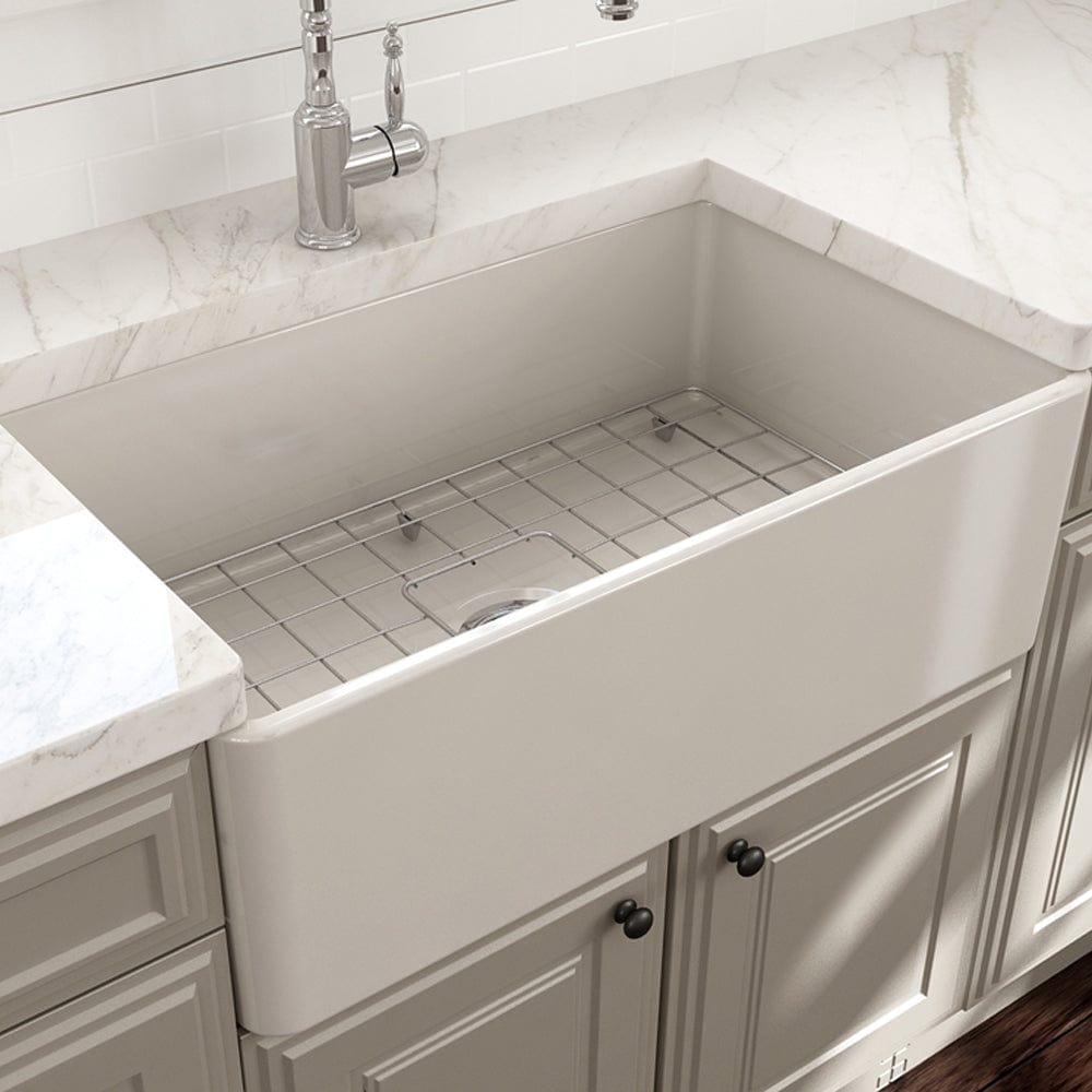 30" Dreason Fireclay Single-Bowl Farmhouse Kitchen Sink