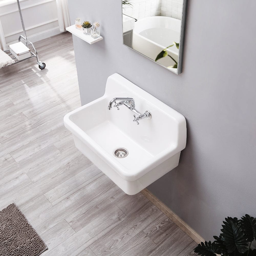 30" Fespen Vitreous China Wall-Mount Bathroom Sink