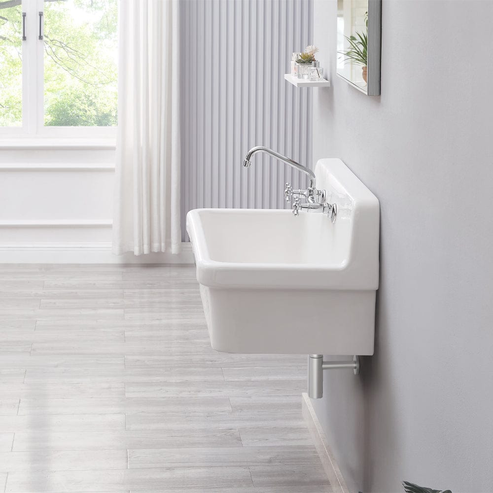 30" Fespen Vitreous China Wall-Mount Bathroom Sink