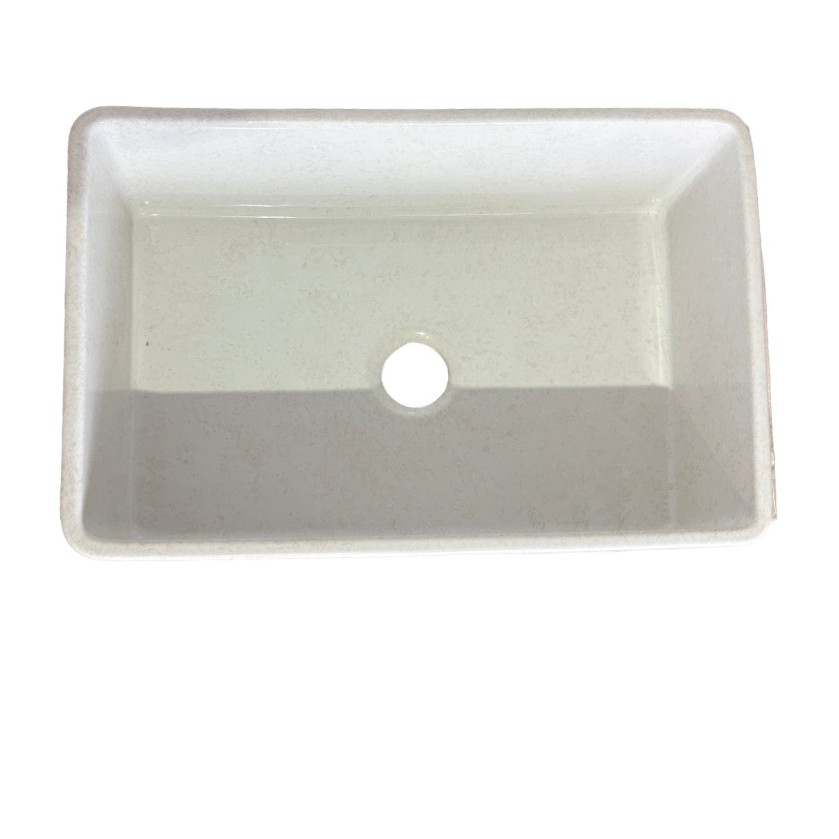 30" Vasava Handcrafted Fireclay Single-Bowl Fluted Apron Farmhouse Sink - Marbled