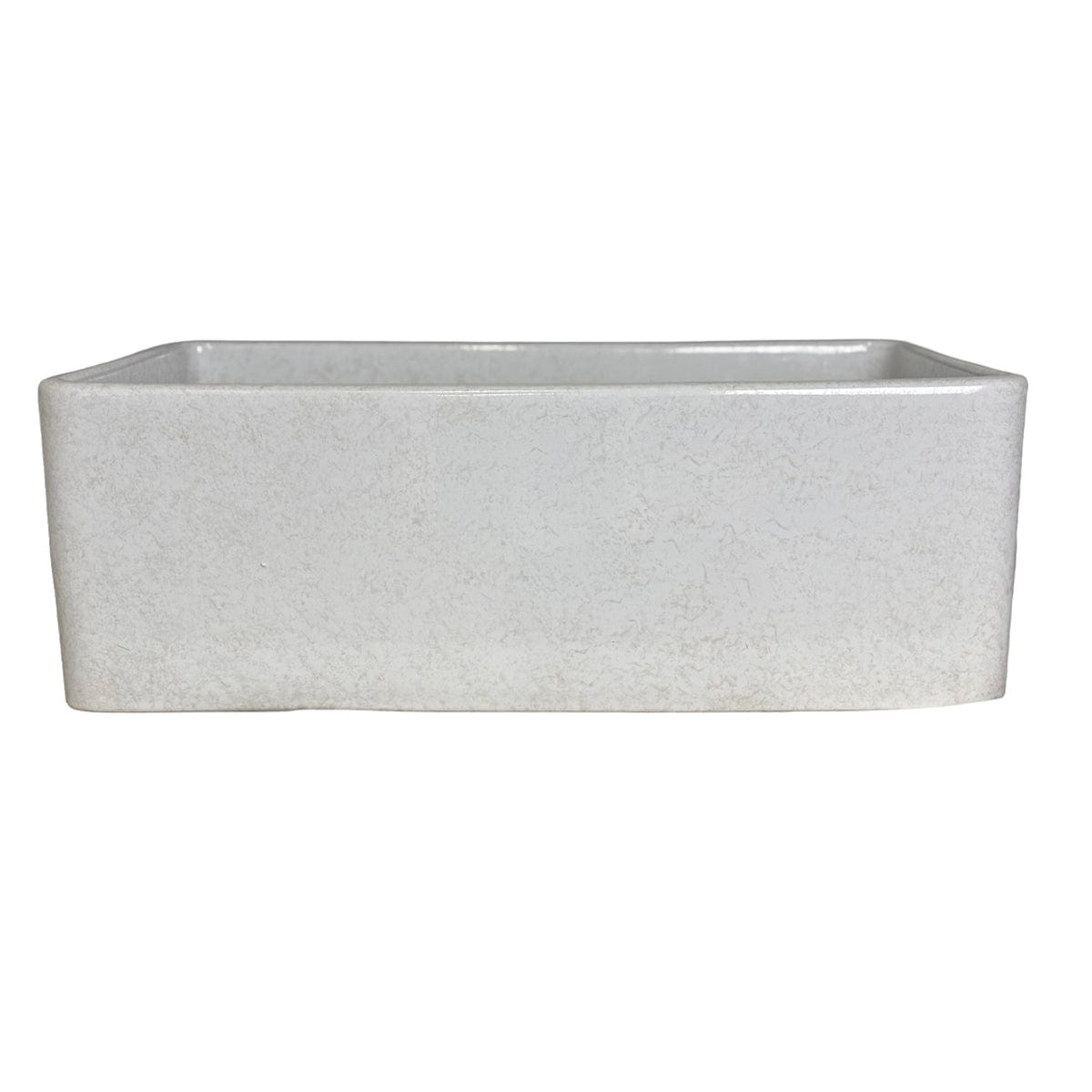 30" Vasava Handcrafted Fireclay Single-Bowl Smooth Apron Farmhouse Sink - Marbled