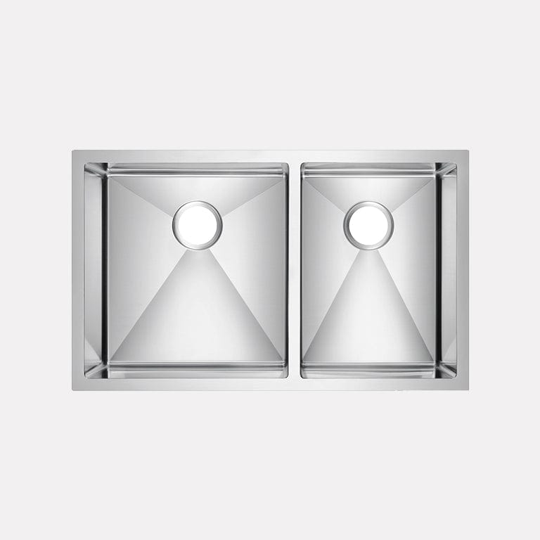 33" Adger Stainless Steel 60/40 Offset Double-Bowl Farmhouse Sink