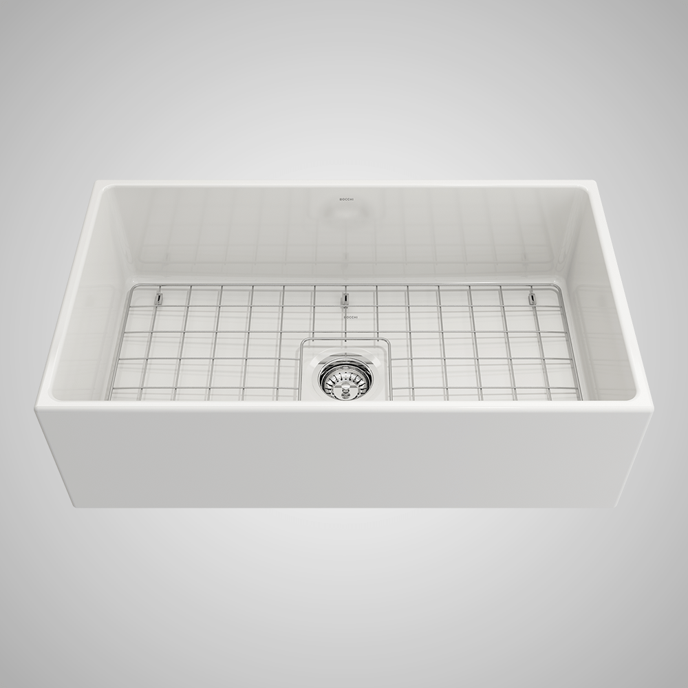 33" Anton Fireclay Single-Bowl Farmhouse Sink