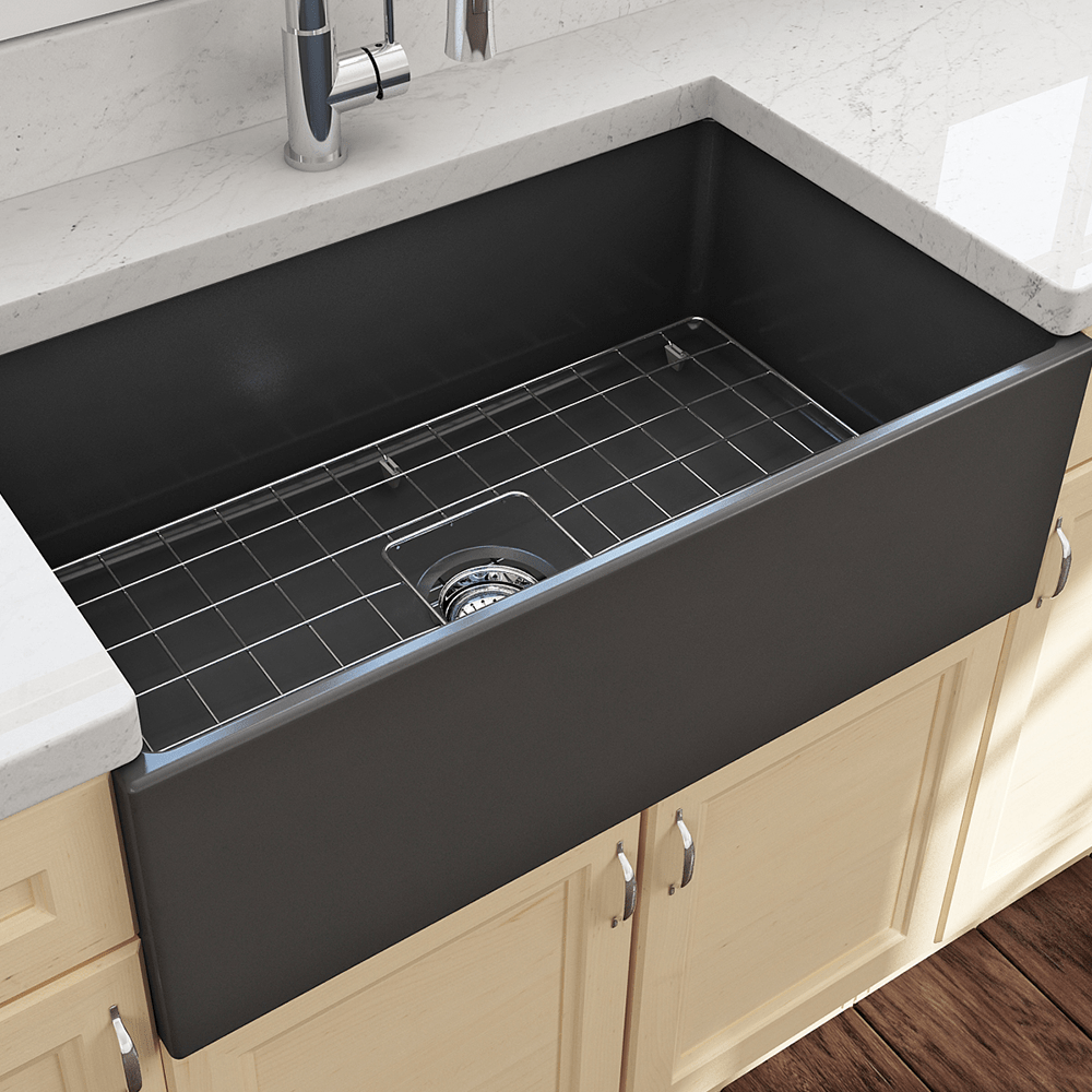 33" Anton Fireclay Single-Bowl Farmhouse Sink