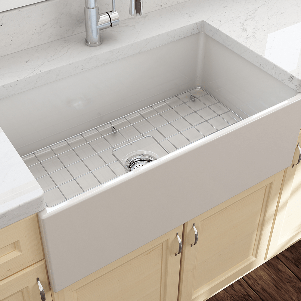 33" Anton Fireclay Single-Bowl Farmhouse Sink
