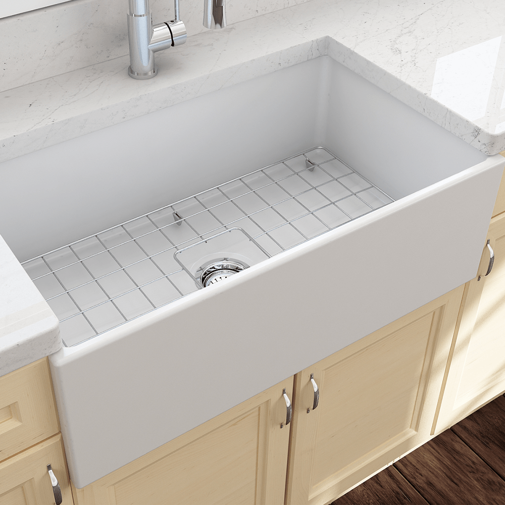 33" Anton Fireclay Single-Bowl Farmhouse Sink
