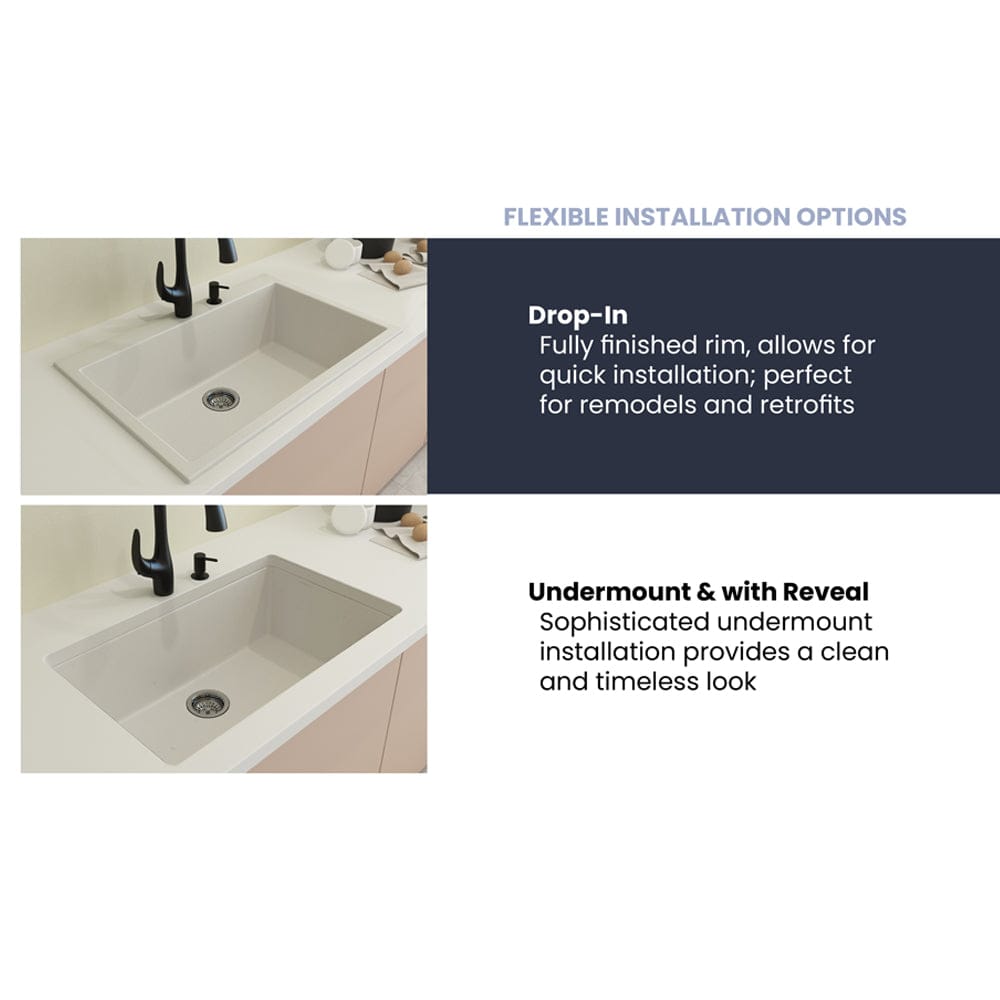 33" Fianna Granite Composite Sink