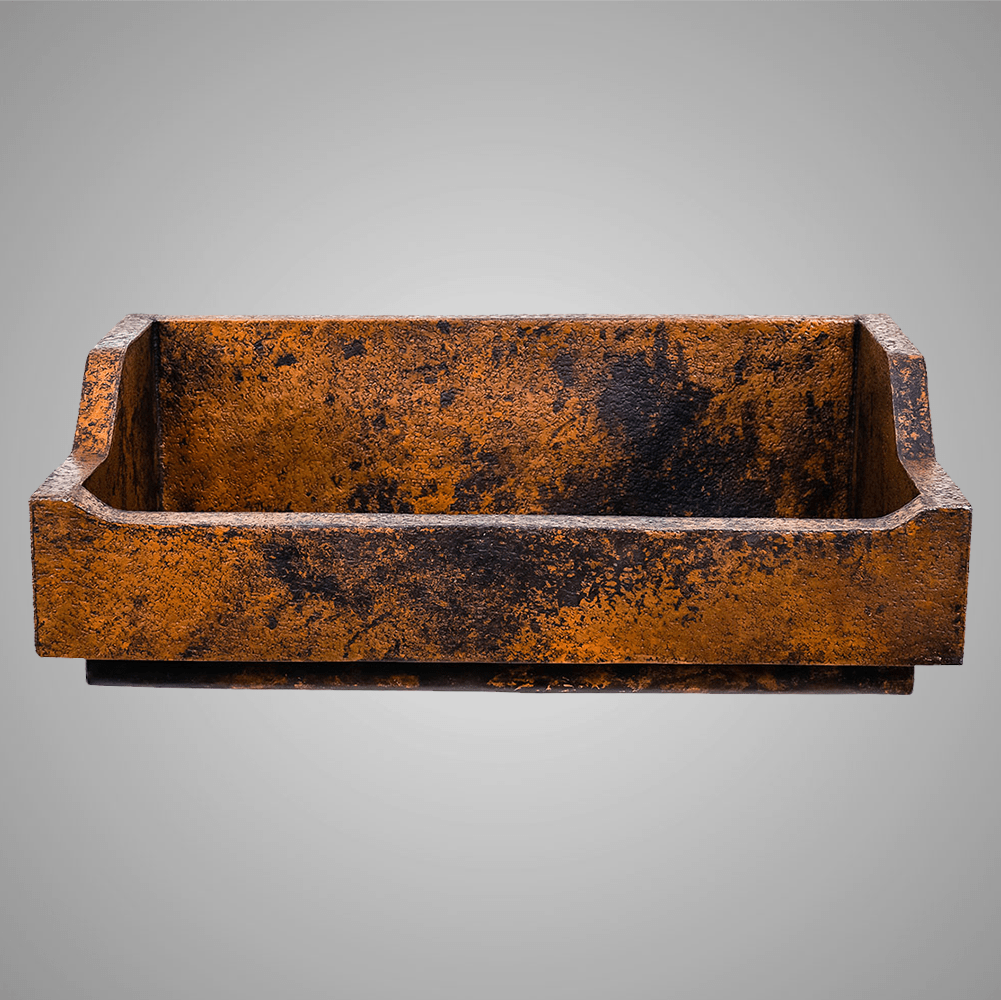 33" Gapencard Hammered Copper Single-Bowl Farmhouse Sink