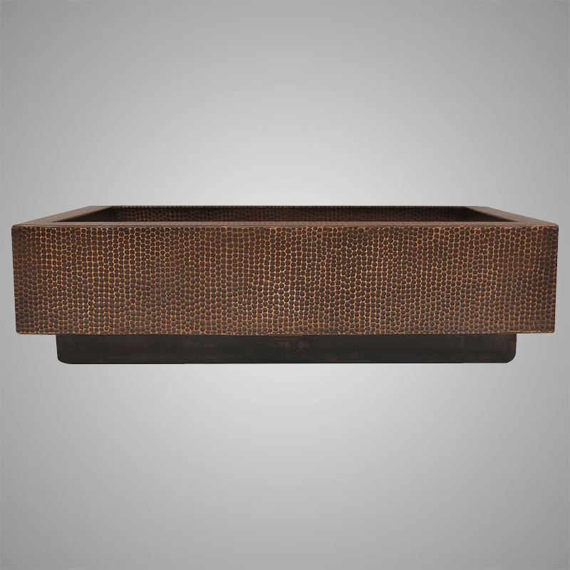 33" Gipperpar Hammered Copper Single-Bowl Farmhouse Sink