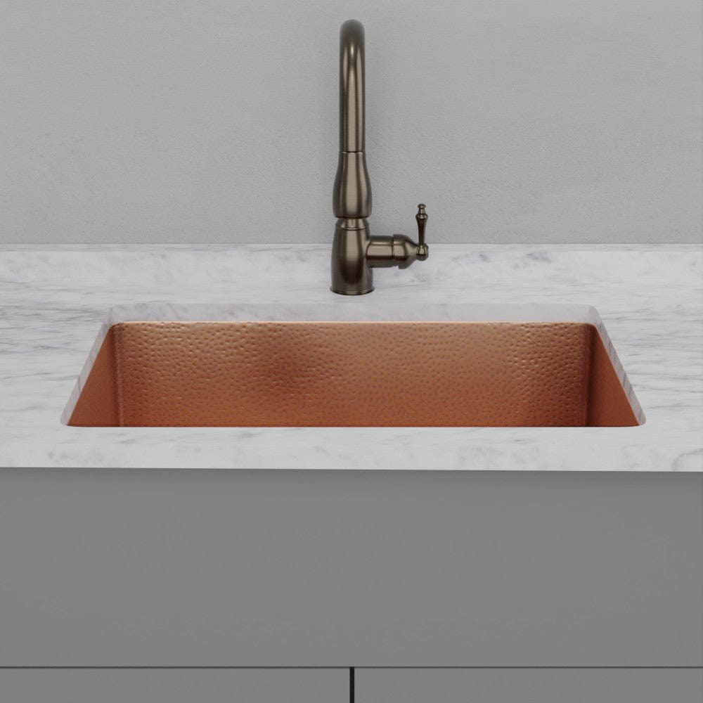 33" Joliet Hammered Copper Single-Bowl Undermount Sink