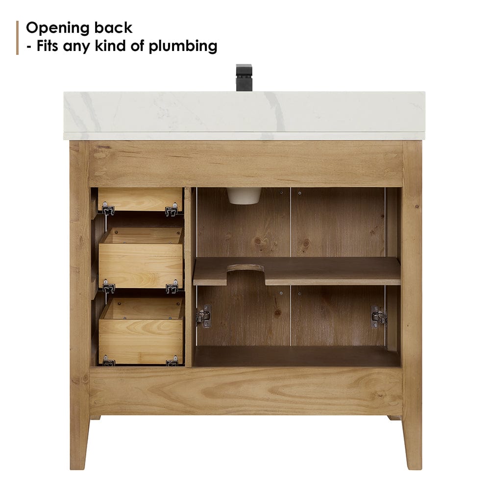 36" Belvedere Single Vanity for Undermount Sink