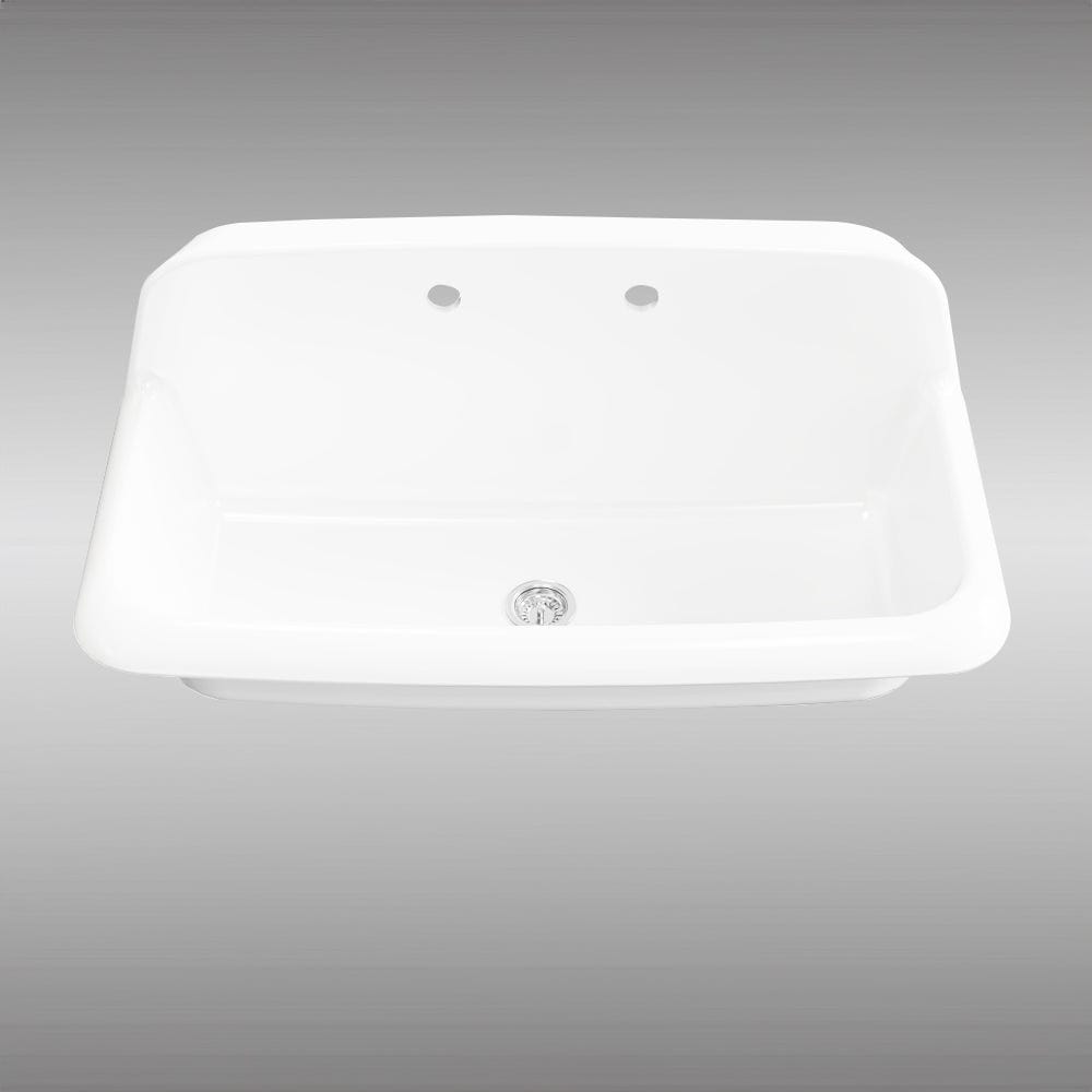 36" Epsey Vitreous China Wall-Mount Bathroom Sink