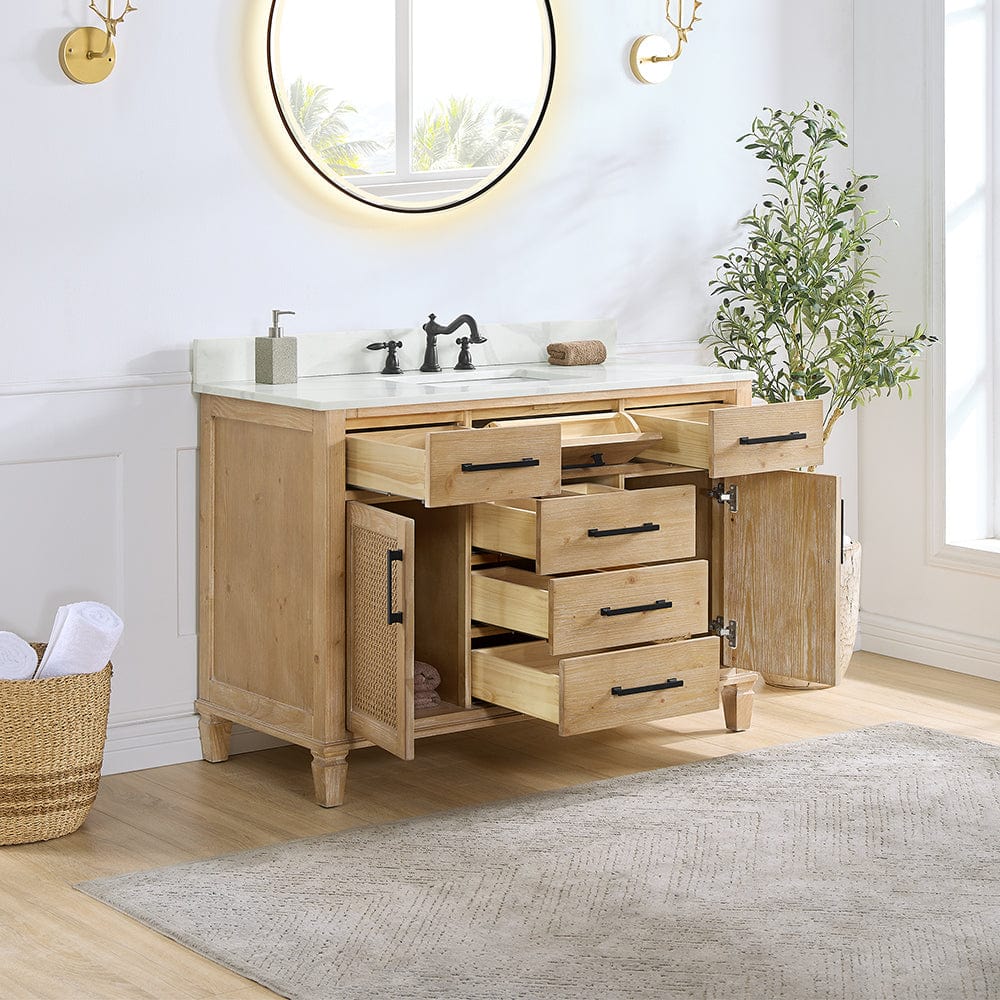 48" Catalpa Single Bathroom Vanity - Weathered Fir