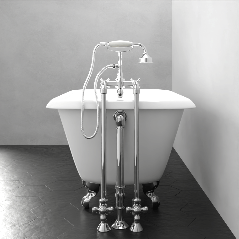 48" Macon Cast Iron Roll-Top Clawfoot Tub