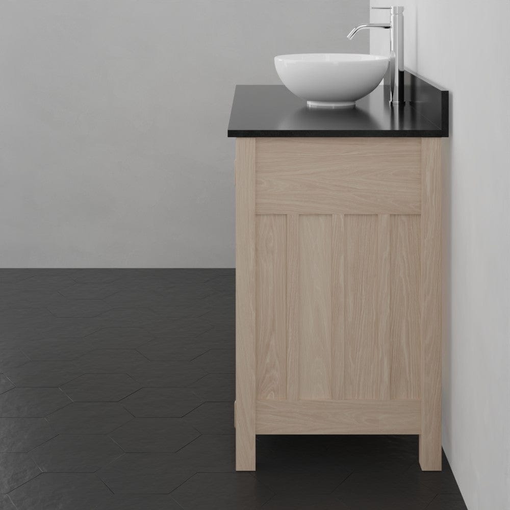 48" Mission 7 Drawer Unfinished Red Oak Vanity for Vessel Sink - 34" Height