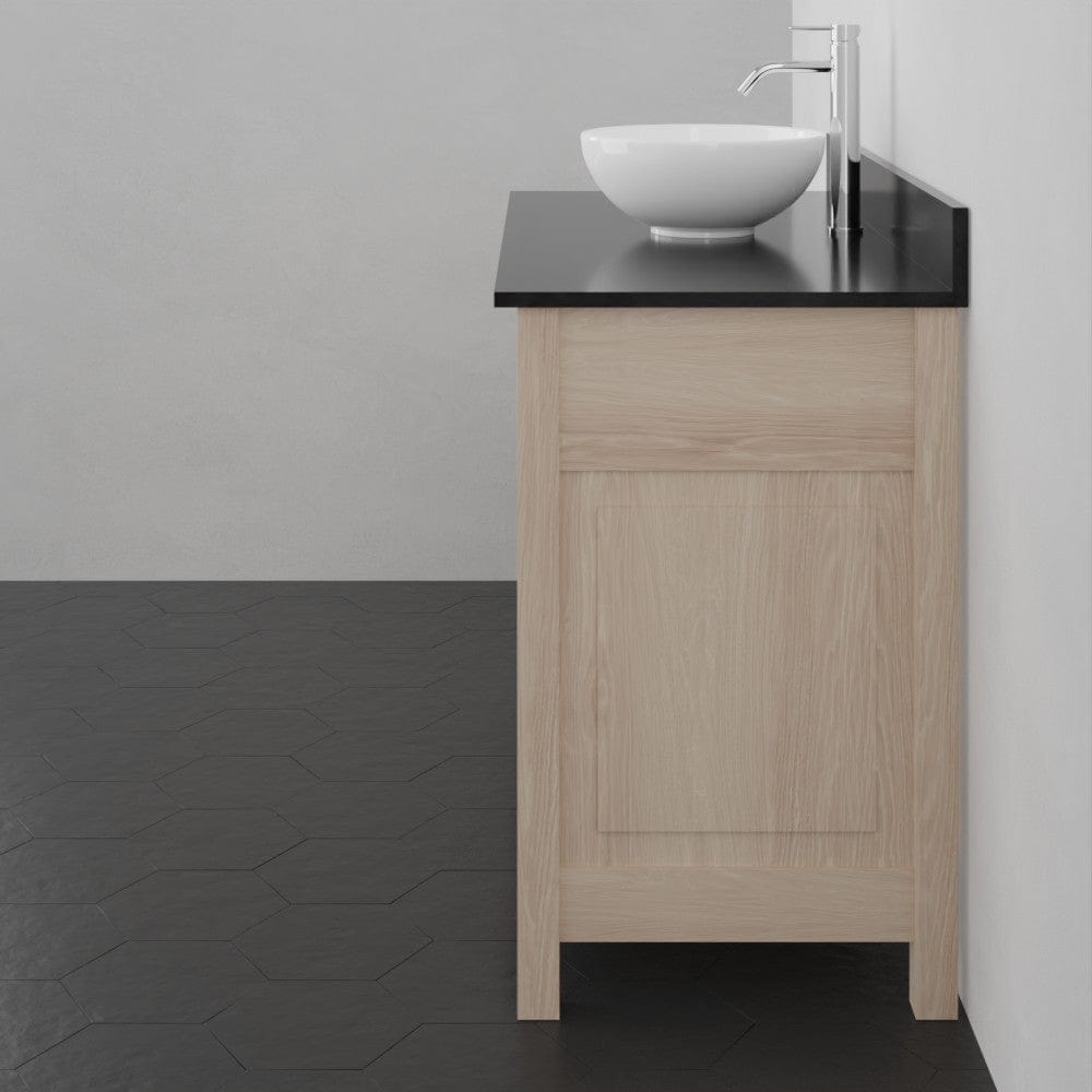 48" Vippis Unfinished 6 Drawer Red Oak Raised Panel Vanity for Vessel Sink - 34" Height